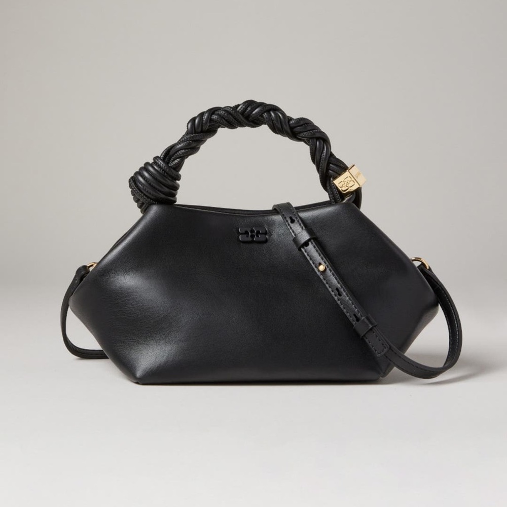 Ganni Bou Bag Black Leather